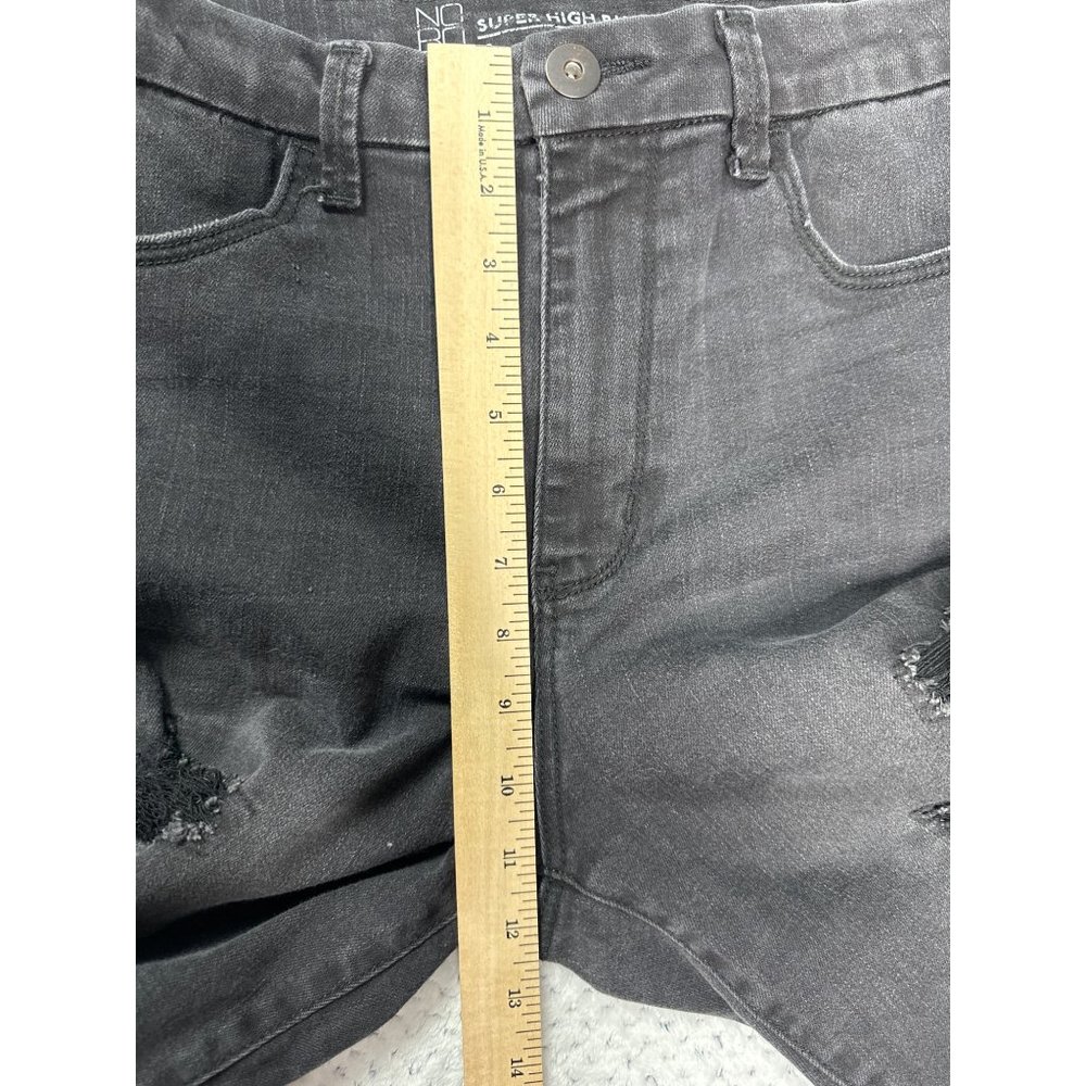 No Boundaries Jeans Junior Women 13 Black Skinny Distressed Super High Rise - Picture 8 of 9